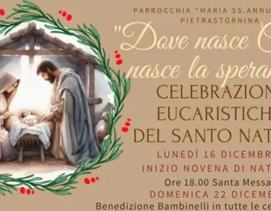 Dove nasce Cristo nasce la speranza, la Parrocchia Maria Santissima Annunziata di Pietrastornina si appresta a celebrare il Santo Natale