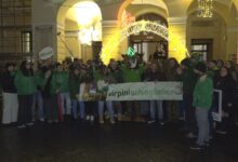 Avellino| Il Pino Irpino termina il suo tour nei comuni, le scarpe usate raccolte saranno utilizzate per realizzare tappetini antiurto per parchi giochi