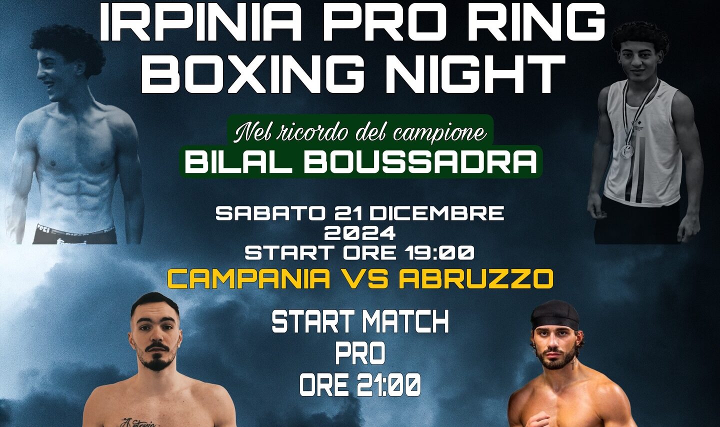 Boxing Night" nel ricordo del pugile Boussadra, sul ring i due  professionisti Mignone e Sirignano - Lab TV Lab TV