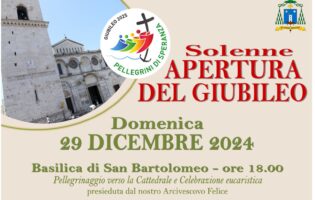 Giubileo,domenica solenne celebrazione in Cattedrale