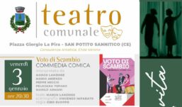 Tre appuntamenti al Teatro Comunale di San Potito Sannitico. Si comincia il 3 Gennaio