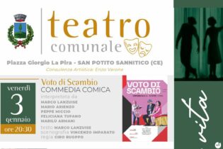 Tre appuntamenti al Teatro Comunale di San Potito Sannitico. Si comincia il 3 Gennaio