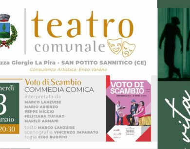 Tre appuntamenti al Teatro Comunale di San Potito Sannitico. Si comincia il 3 Gennaio