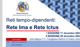 Asl Avellino: formazione su Reti Tempo-Dipendenti: Focus su IMA e Ictus per professionisti sanitari