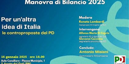 Doppio importante appuntamento nel Sannio per Antonio Misiani, Responsabile Economico del Partito Democratico.