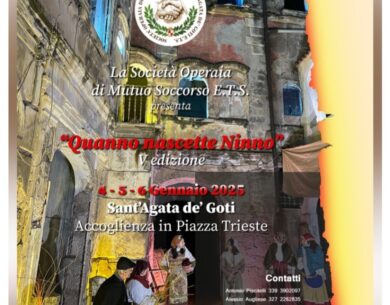 Sant’Agata de’ Goti,da domani la 5°edizione del Presepe Alfonsiano