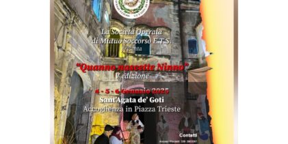 Sant’Agata de’ Goti,da domani la 5°edizione del Presepe Alfonsiano