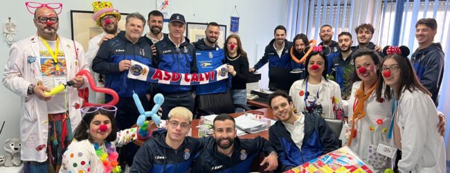 Missione “Sorrisi” al San Pio, l’Asd Calvi incontra i piccoli pazienti