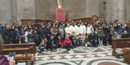 La visita del Gruppo Giovani della Parrocchia Santo Stefano di Telese Terme a Viterbo