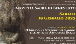 Sabato 18 Gennaio l’evento ”Aegyptia Sacra in Benevento”